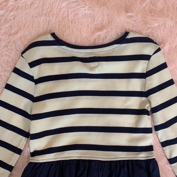 🍁 3/$15 NEW NWT Gap Kids Navy Blue Half Stripped Knit Dress Size Small (6/7) - Picture 17 of 17